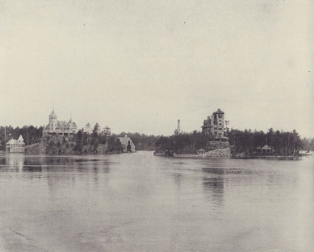 The Thousand Islands, Saint Lawrence. North America. STODDARD 1895 old print